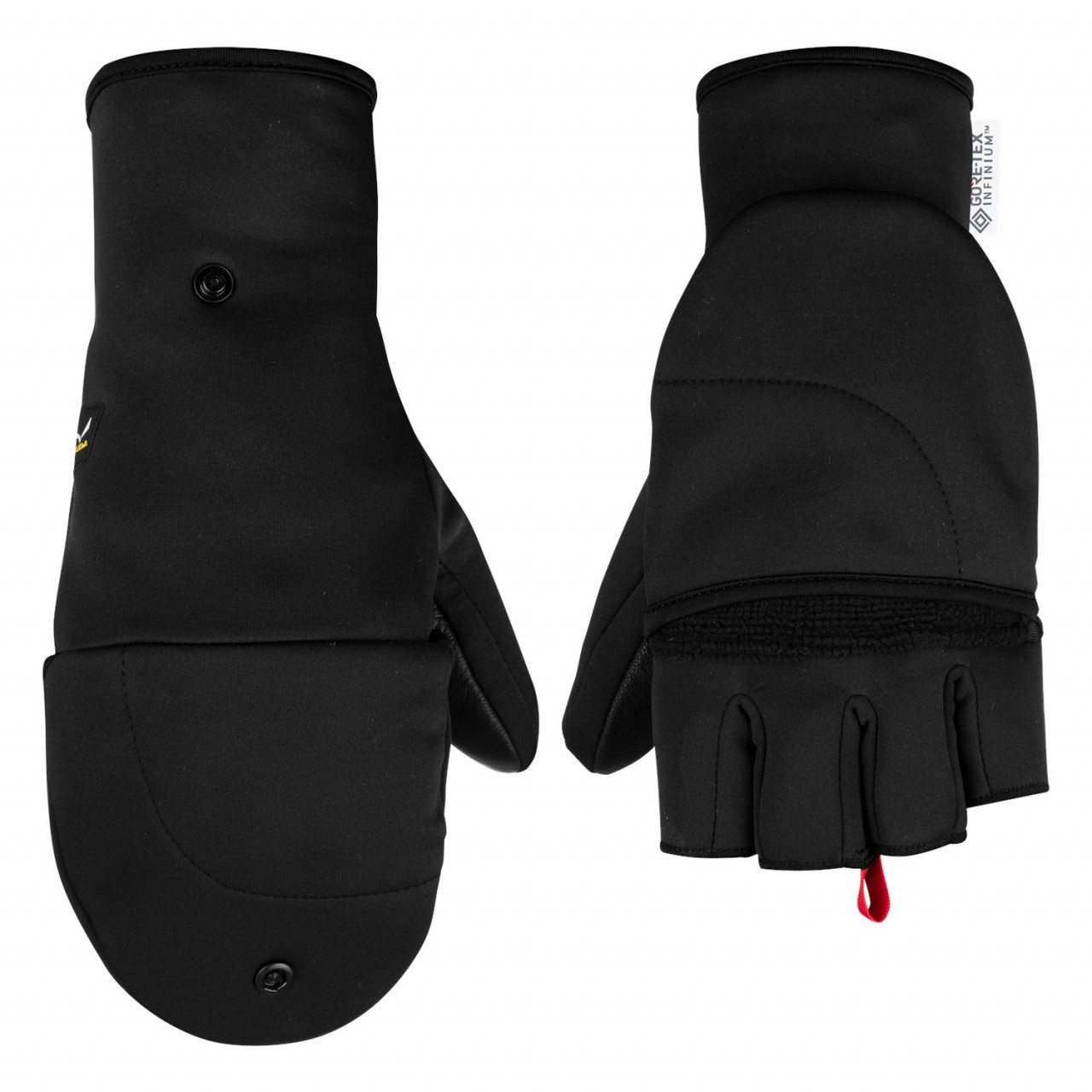 Guantes De Escalada Chile - Salewa Sesvenna Fold Back Gore® Windstopper® - Negras - OPVG-03264